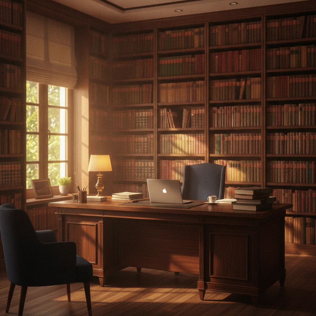 A modern advocate's chambers at Legal Partners & Associates, Delhi